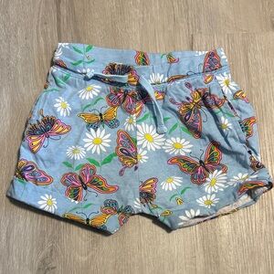 Colorful Butterfly Print Kids' Shorts